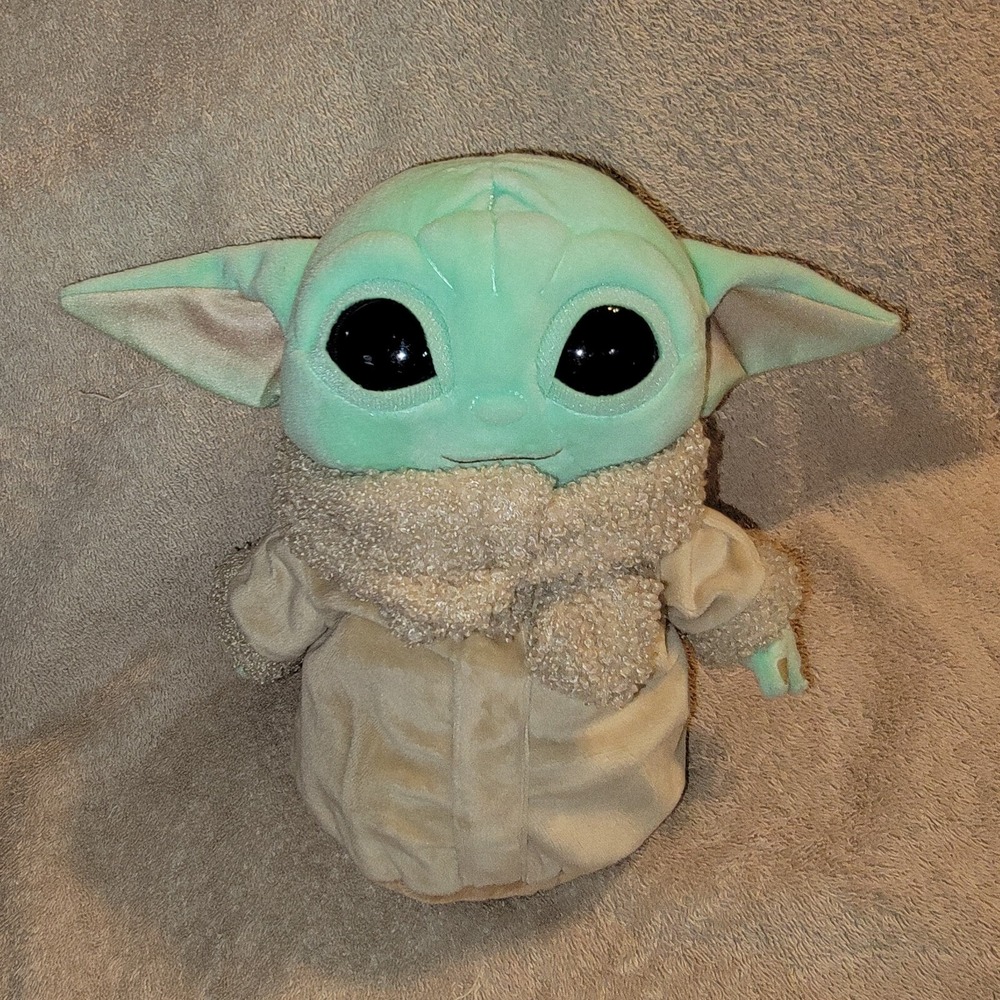 Mattel Star Wars MANDALORIAN The Child Baby‎ Yoda GROGU 8" Plush green